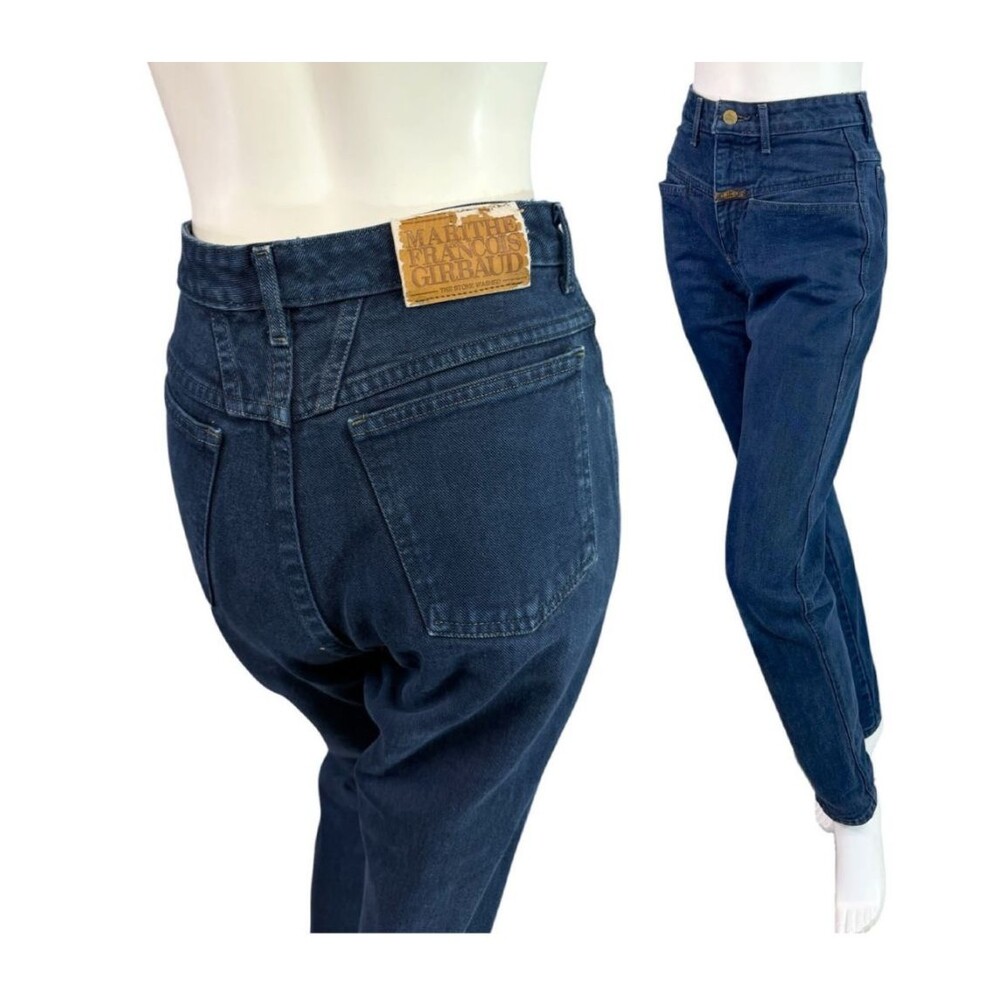 Vintage Marithe Francois Girbaud Dark Blue Jeans Tapered Fit Junior Size 5/6